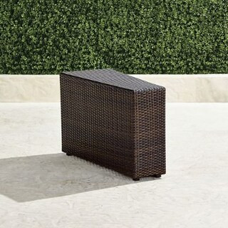 Strong all-weather wicker is woven over a powdercoated aluminum frame to create this end table, n... | Frontgate