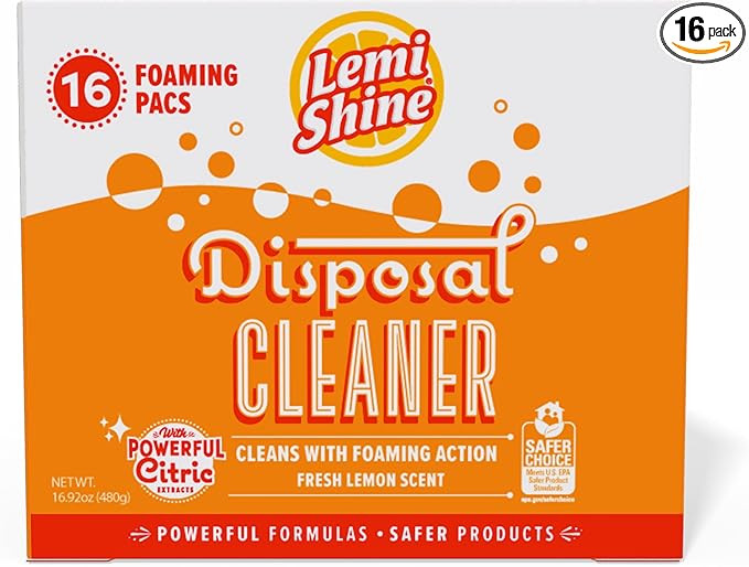 Lemi Shine Foaming Garbage Disposal Cleaner and Deodorizer - Citric Acid Cleaning Powder - Fresh ... | Amazon (US)