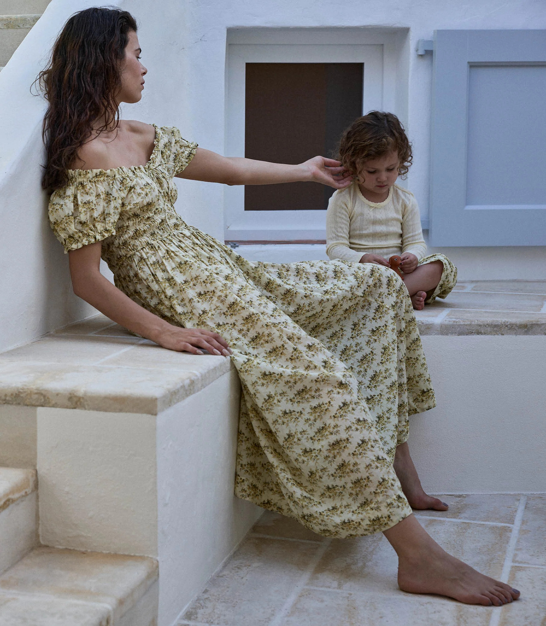 Ashlynn Dress - Citron Rosier Floral | DÔEN | DOEN