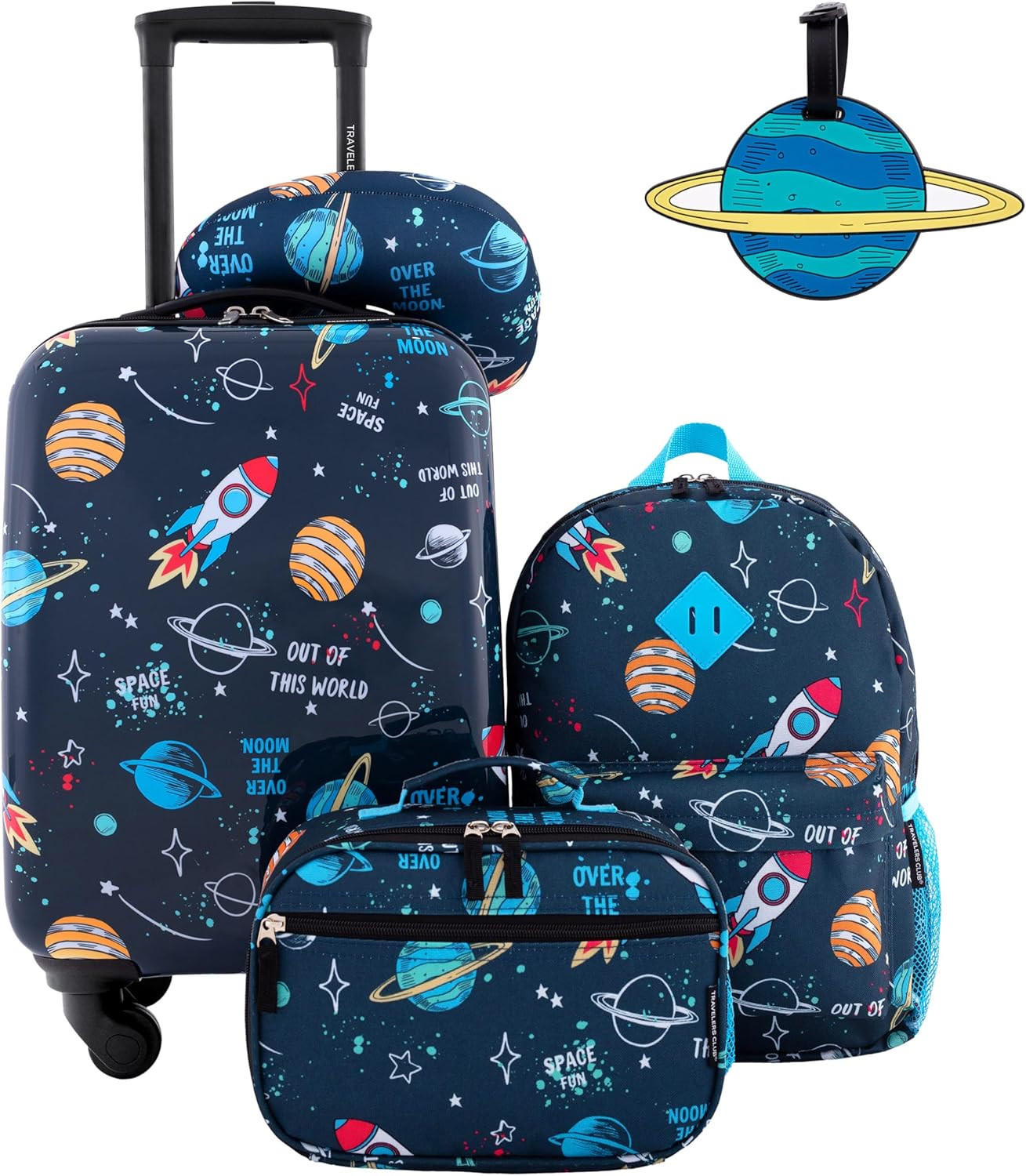 Travelers Club Kids Luggage, Space, 5-Piece Set | Amazon (US)