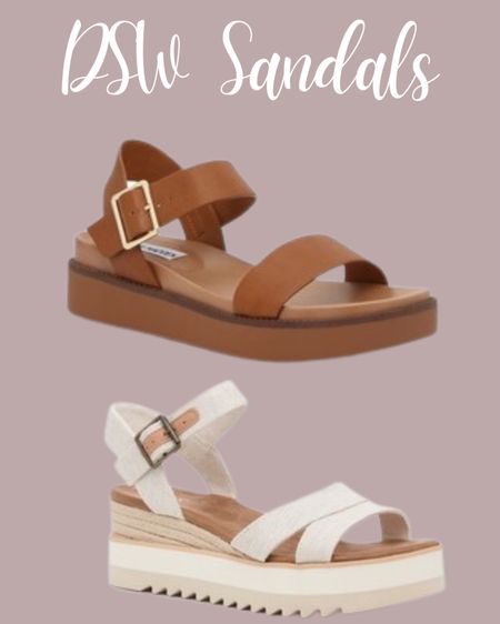 Summer sandals from DSW 
Summer shoes, platform sandals, brown sandals, summer outfit

#LTKSeasonal #LTKShoeCrush #LTKTravel