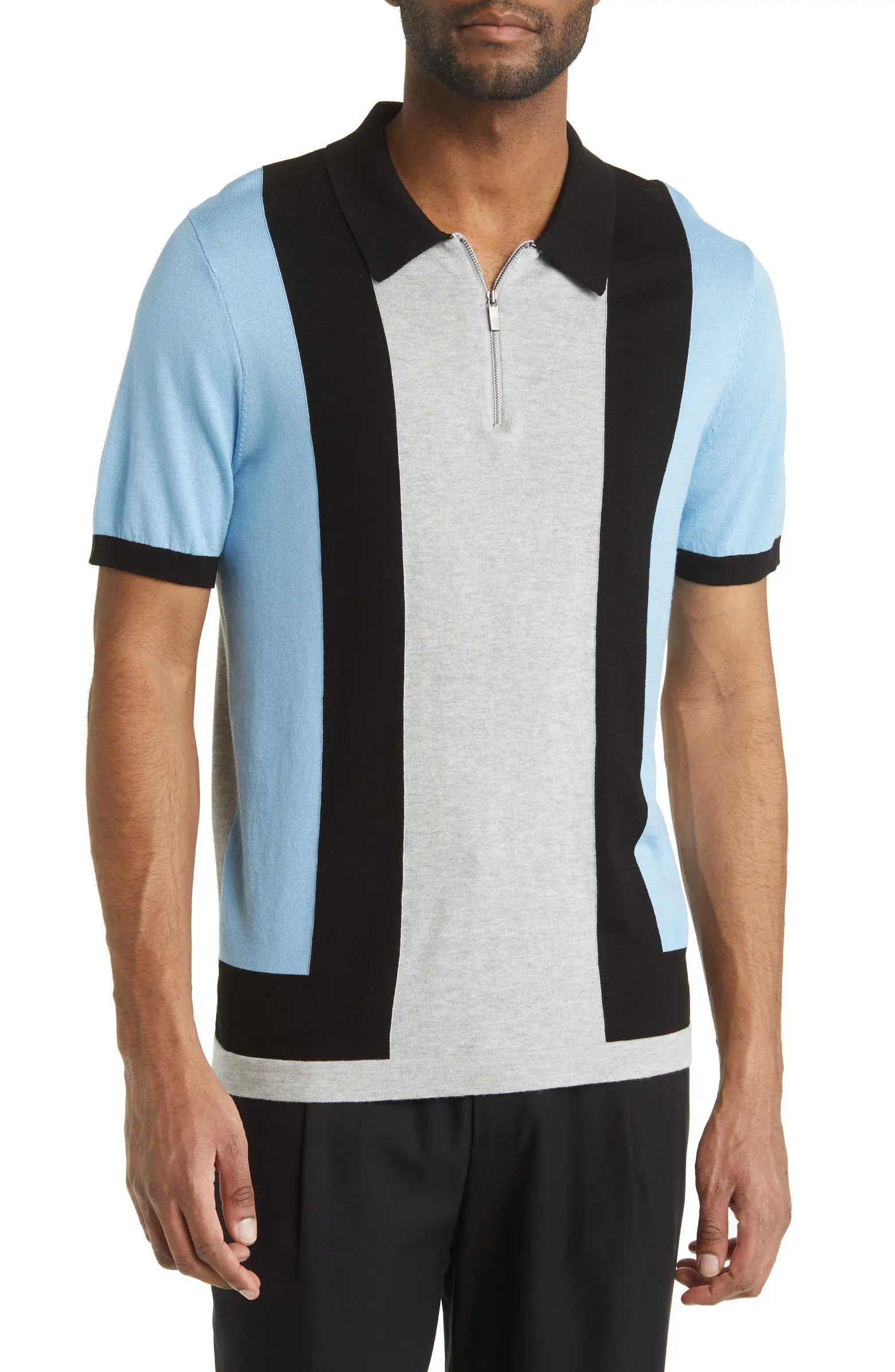 Short Sleeve Quarter Zip Polo Sweater | Nordstrom