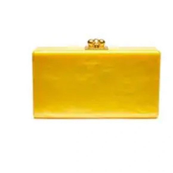Eddie Parker Acrylic Yellow Box Clutch | Poshmark