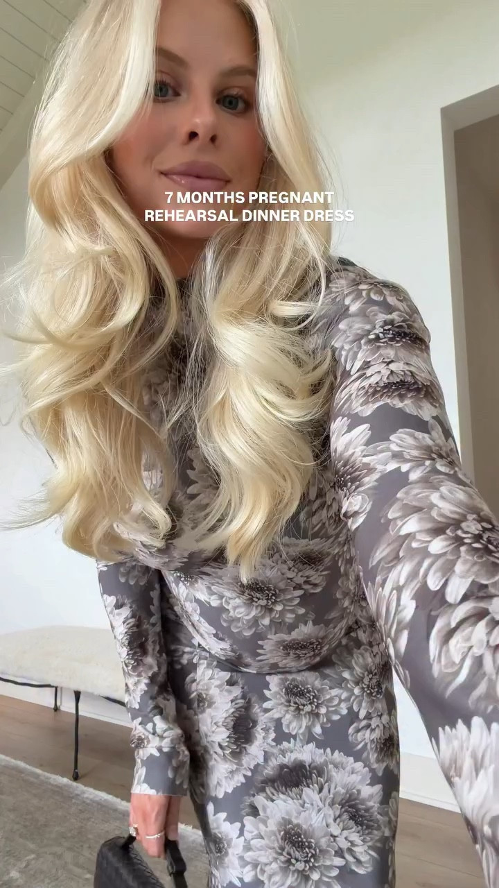 Wearing a medium in dress- sized up for pregnancy (comes in other colors linked too), shoes run tts! Lip is White Russian gloss & toffee liner #kathleenpost

Rehearsal dinner dress, event dress, spring wedding guest, bump friendly, maternity dress 



#LTKootd #LTKWedding