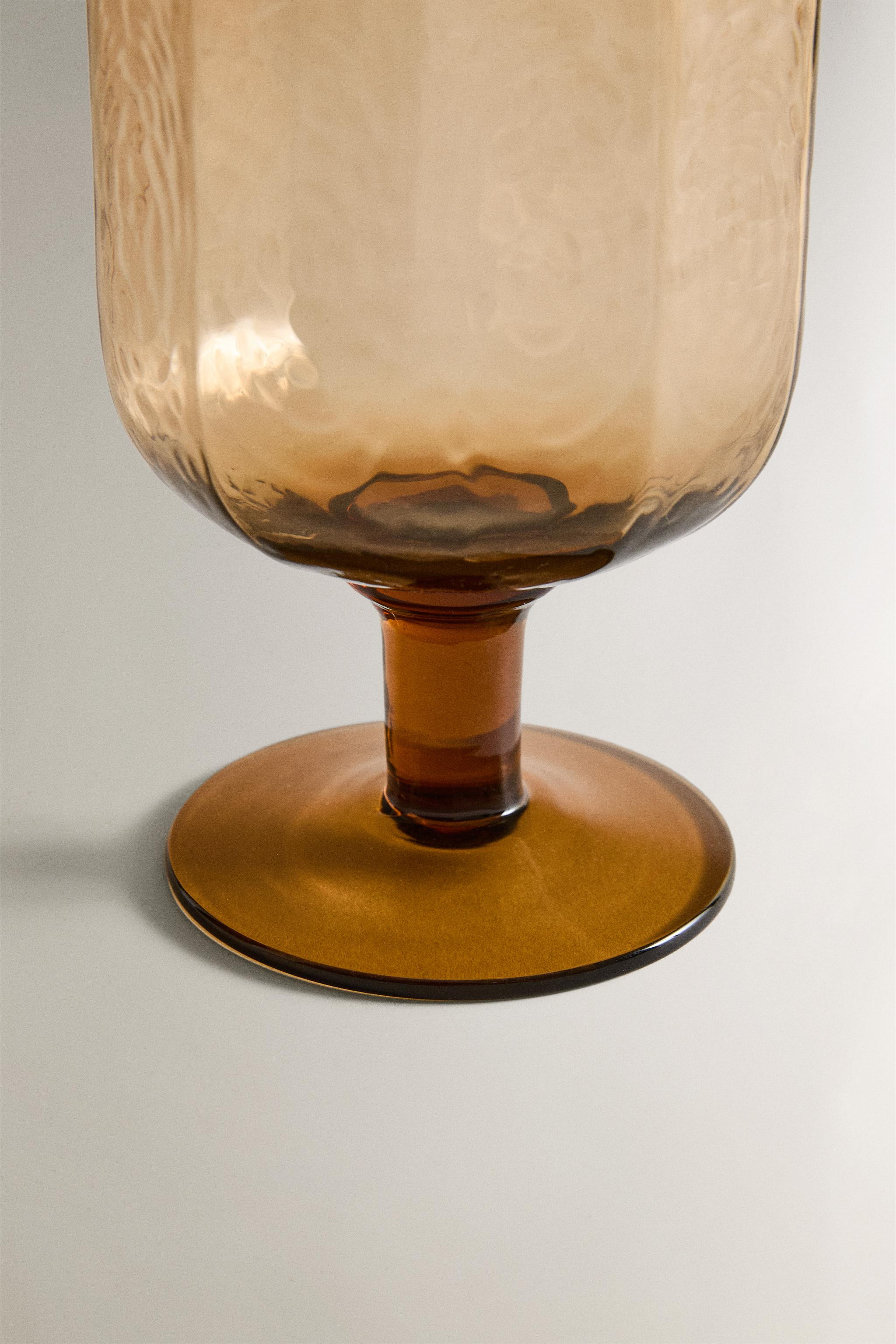 HAMMERED GLASS TUMBLER | Zara US