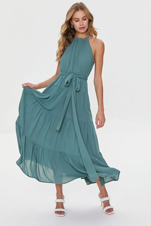 Belted Halter Maxi Dress | Forever 21 | Forever 21 (US)