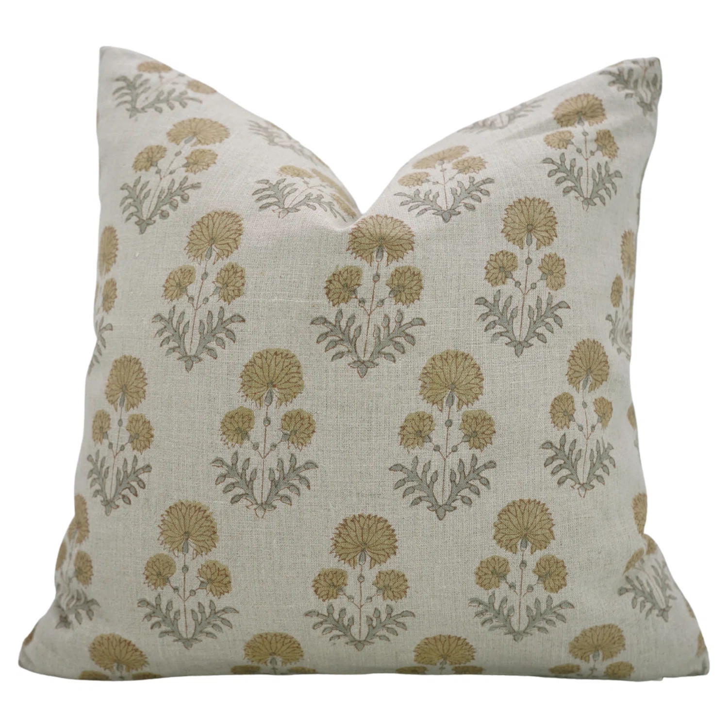 Fabdivine Pillow Cover Handmade Block Print Cushion-Sun Flower | Wayfair North America