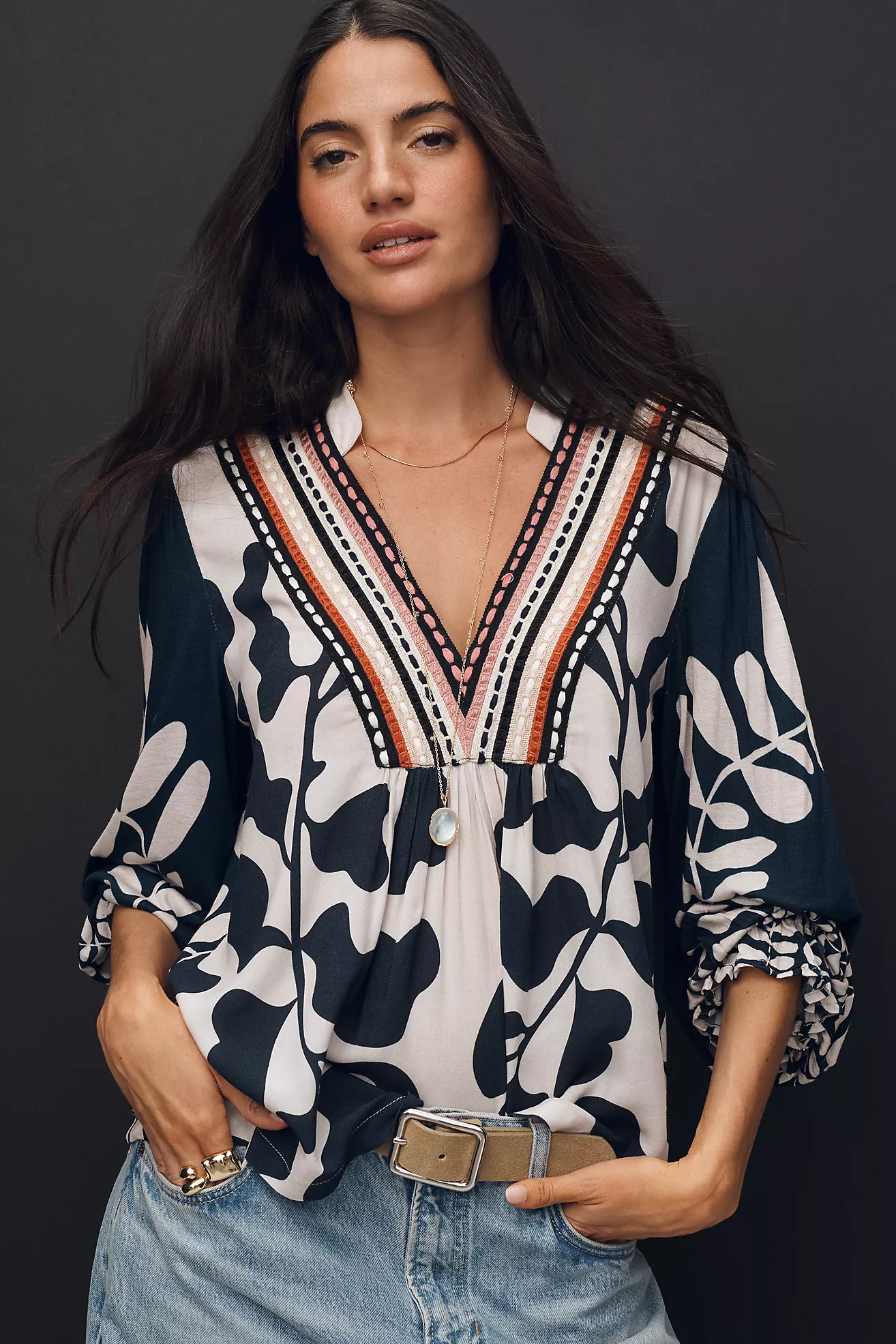 Bl-nk Stephanie Long-Sleeve Top | Anthropologie (US)