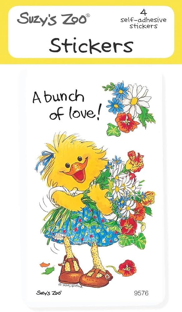 Suzy's Zoo Stickers 4-Pack, "Sally Bouquet" 10160 | Amazon (US)