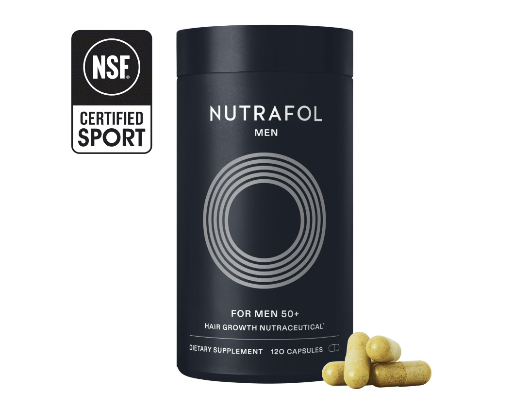 Hair Thinning Supplement for Men 50+ | Nutrafol Men | Nutrafol
