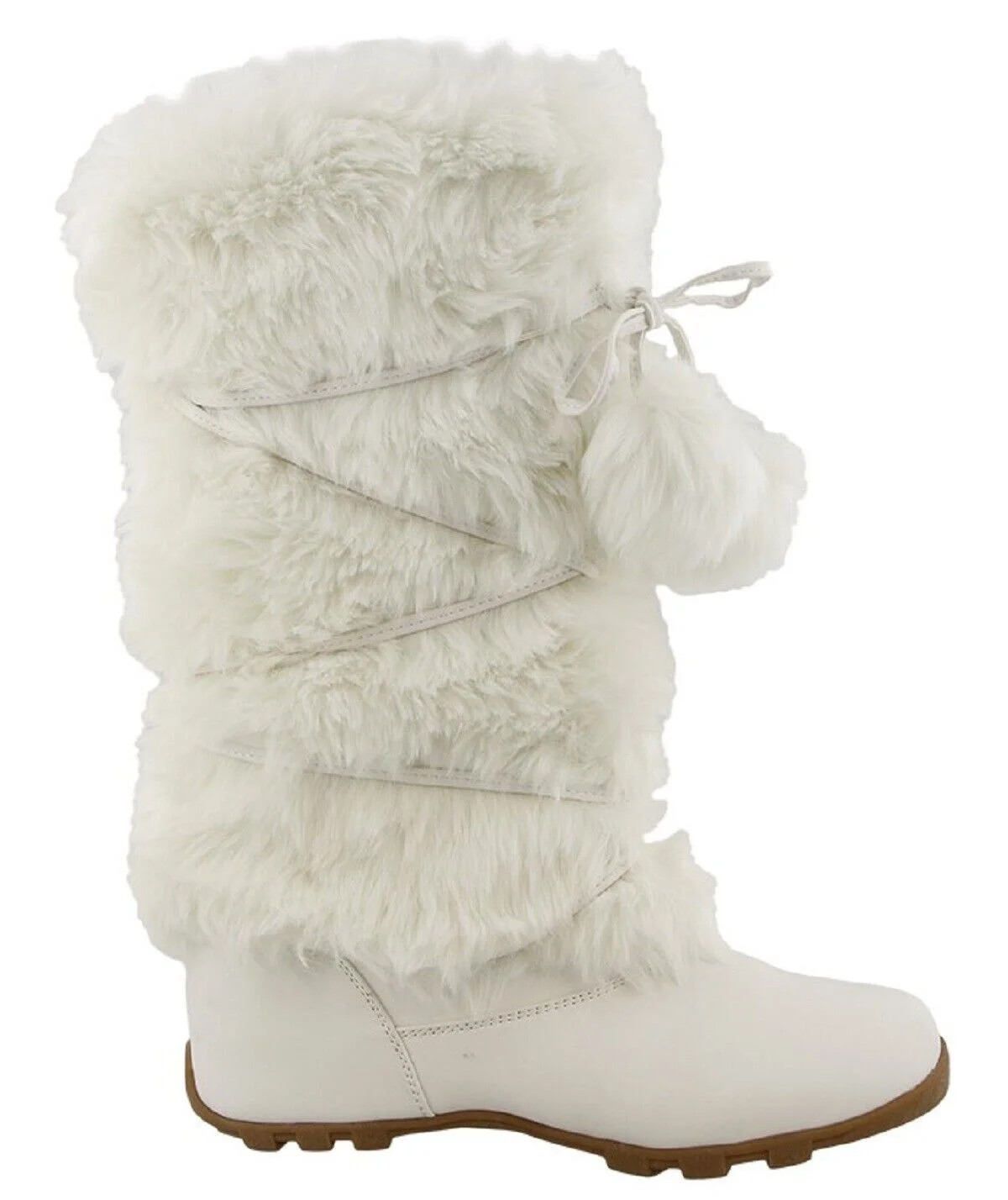 Talia-Hi Women Mukluk Faux Fur Boot Mid Calf Winter Snow White 11 | Walmart (US)