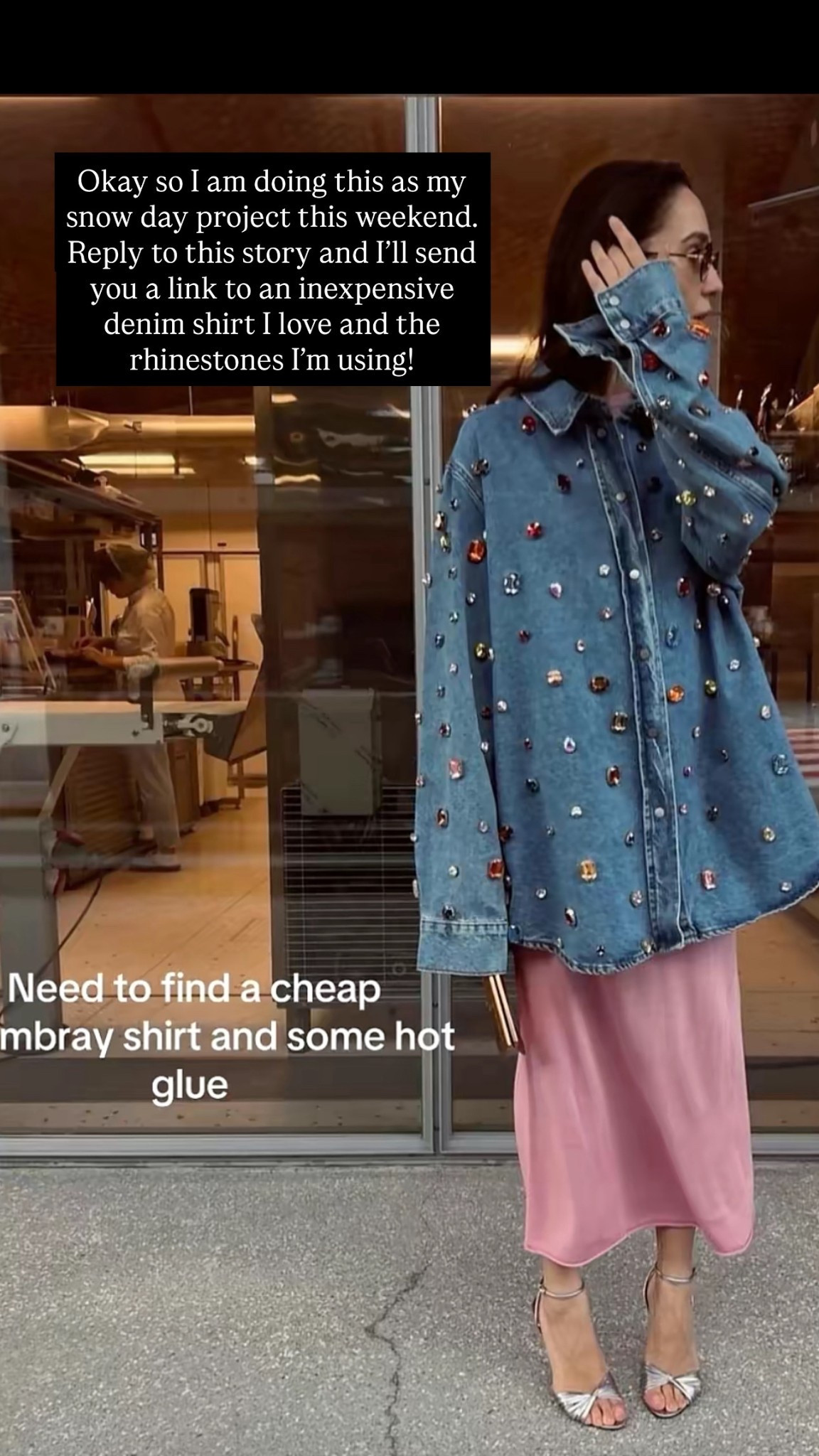 A super easy DIY fashion hack for this rhinestone, chambray shirt that shirt to make a statement. Here are the products I ordered to do this myself this weekend.

#LTKMidsize #LTKSeasonal