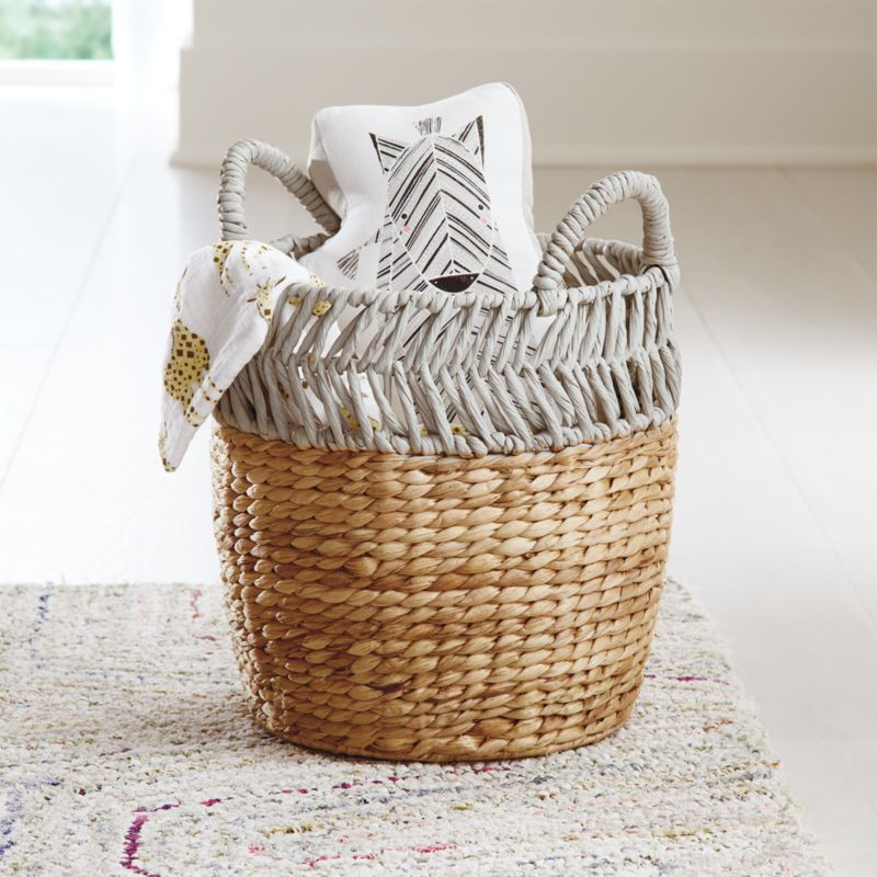 Two Tone Floor Toy Bin + Reviews | Crate & Kids | Crate & Barrel