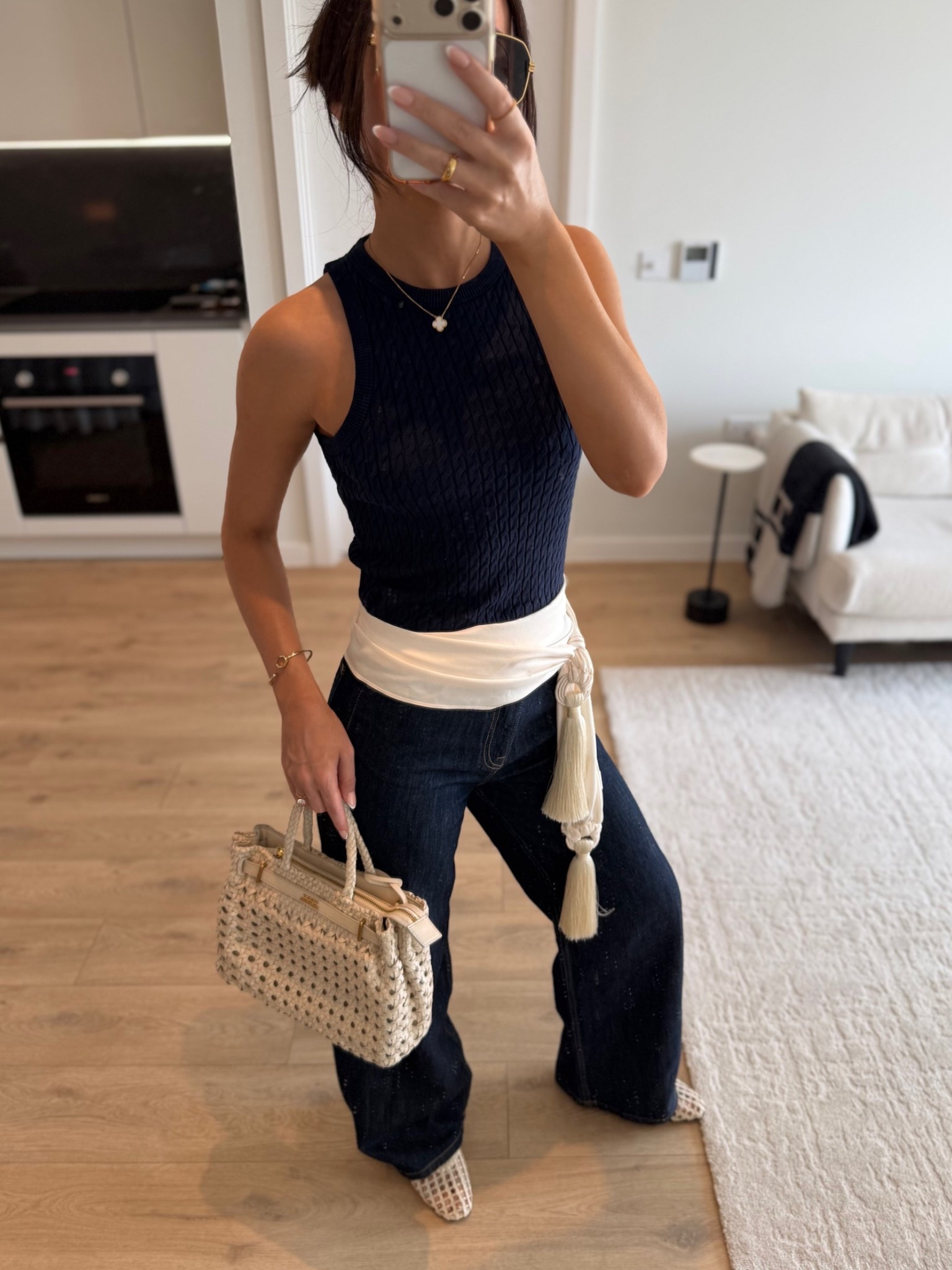 Navy & cream for easy summer styling! I’m 5’6” for reference 🫶🏻
Ad/aff

#LTKjeans #LTKstyletip #LTKbag