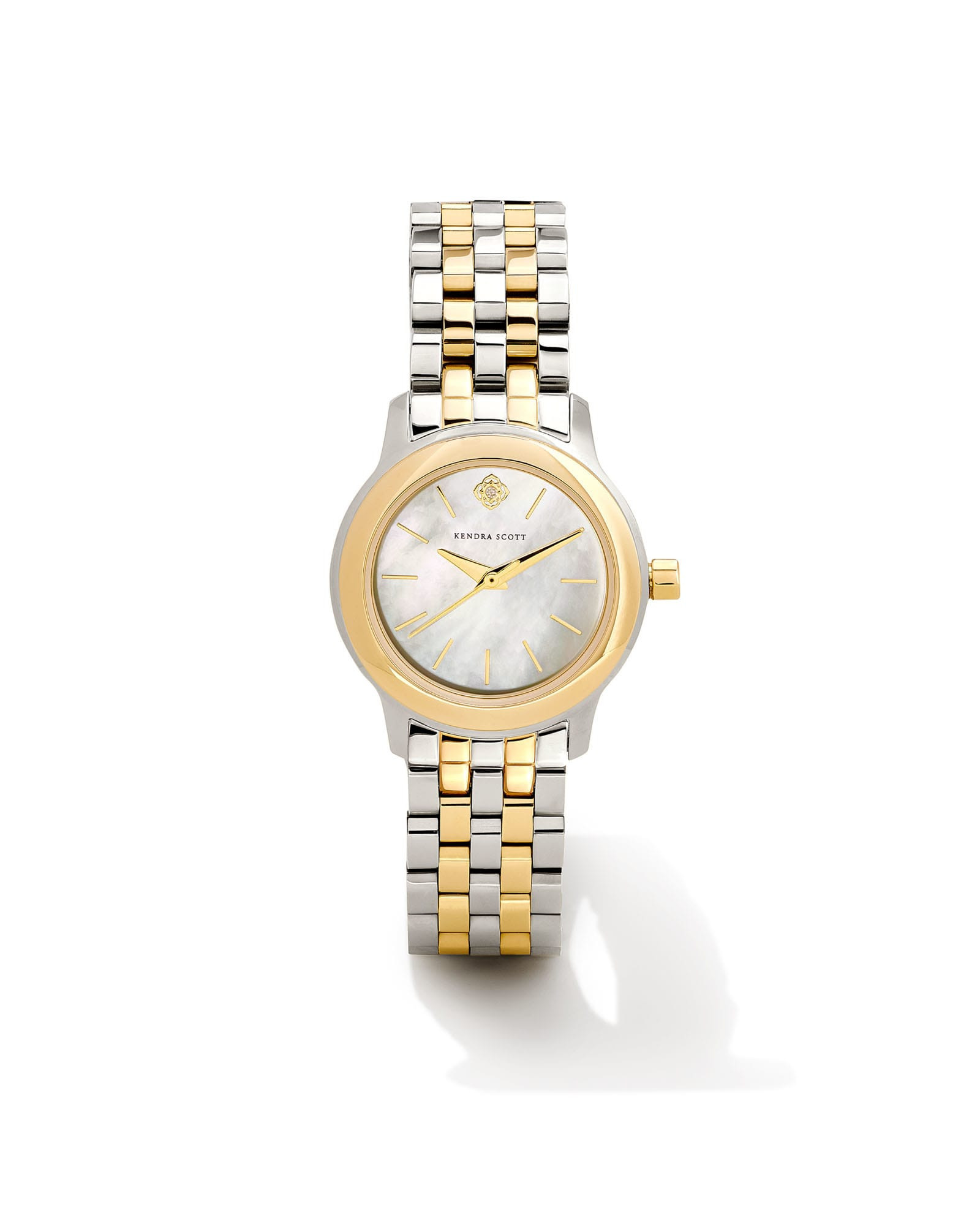 Kendra Scott Alex Two Tone Stainless Steel 28mm Watch in Ivory Mother-of-Pearl | Mother Of Pearl | Kendra Scott