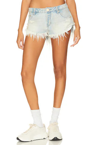 One Teaspoon Dukes Low Waist Denim Short in Kansas Blue from Revolve.com | Revolve Clothing (Global)