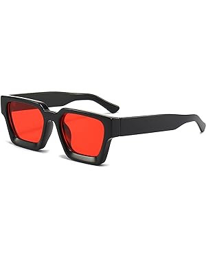 AIEYEZO Square Sunglasses for Women Men Square Thick Frame Sun Glasses Simple Designer Style Shad... | Amazon (US)