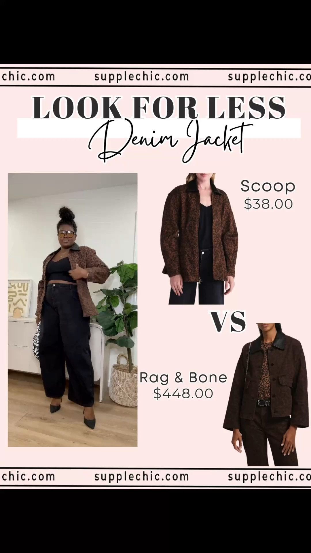 This leopard denim jacket is the perfect statement piece for adding texture and style to your everyday outfits. Pair it with black jeans, skirts, dresses, or trousers for an effortless fall look.  Look For Less Under $40 Find Affordable Fall Fashion Fall Outfit Ideas Leopard Jacket Leopard Denim Jacket Designer Look For Less Affordable Jacket Fall Fashion Finds Statement Jacket

#LTKootd #LTKSeasonal #LTKMidsize