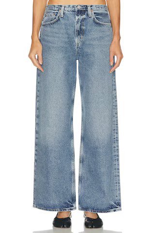 AGOLDE Keira Wide Leg Jeans in Blue | FWRD 