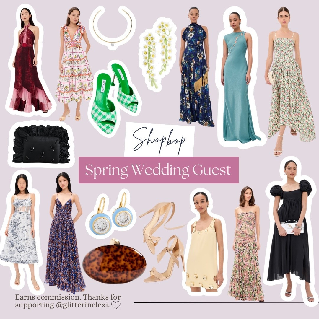 Shopbop wedding guest outfits and accessories

#LTKOver40 #LTKootd #LTKSaleAlert