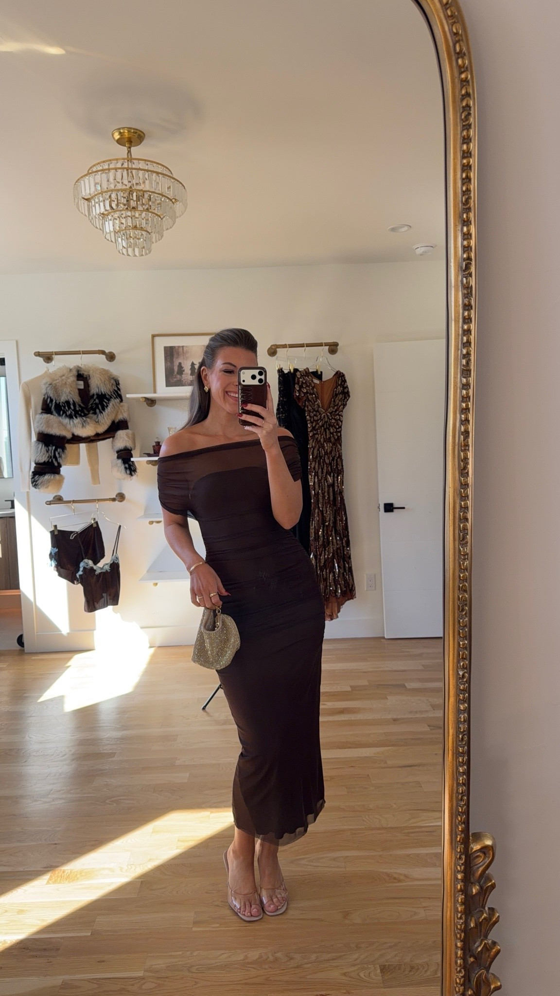 brown off-the-shoulder maxi in sheer mesh with ruched short sleeves and a fitted silhouette amazon fall formal event & wedding guest dress ✨🍂

Im 5’4” and wearing my usual small/2 

amazon fashion, amazon dresses, amazon finds, amazon outfit ideas, amazon summer outfits, affordable fashion finds, resortwear, resort outfits, vacation outfits, vacation dresses, beach vacation outfits, summer vacation outfits, tropical vacation outfits, vacation outfit ideas, summer wedding guest dresses, wedding guest dresses, cocktail dresses, semi-formal dresses, black tie wedding guest dresses, destination wedding guest dresses, garden party dresses, wedding guest outfit ideas

#LTKSeasonal #LTKWedding #LTKU