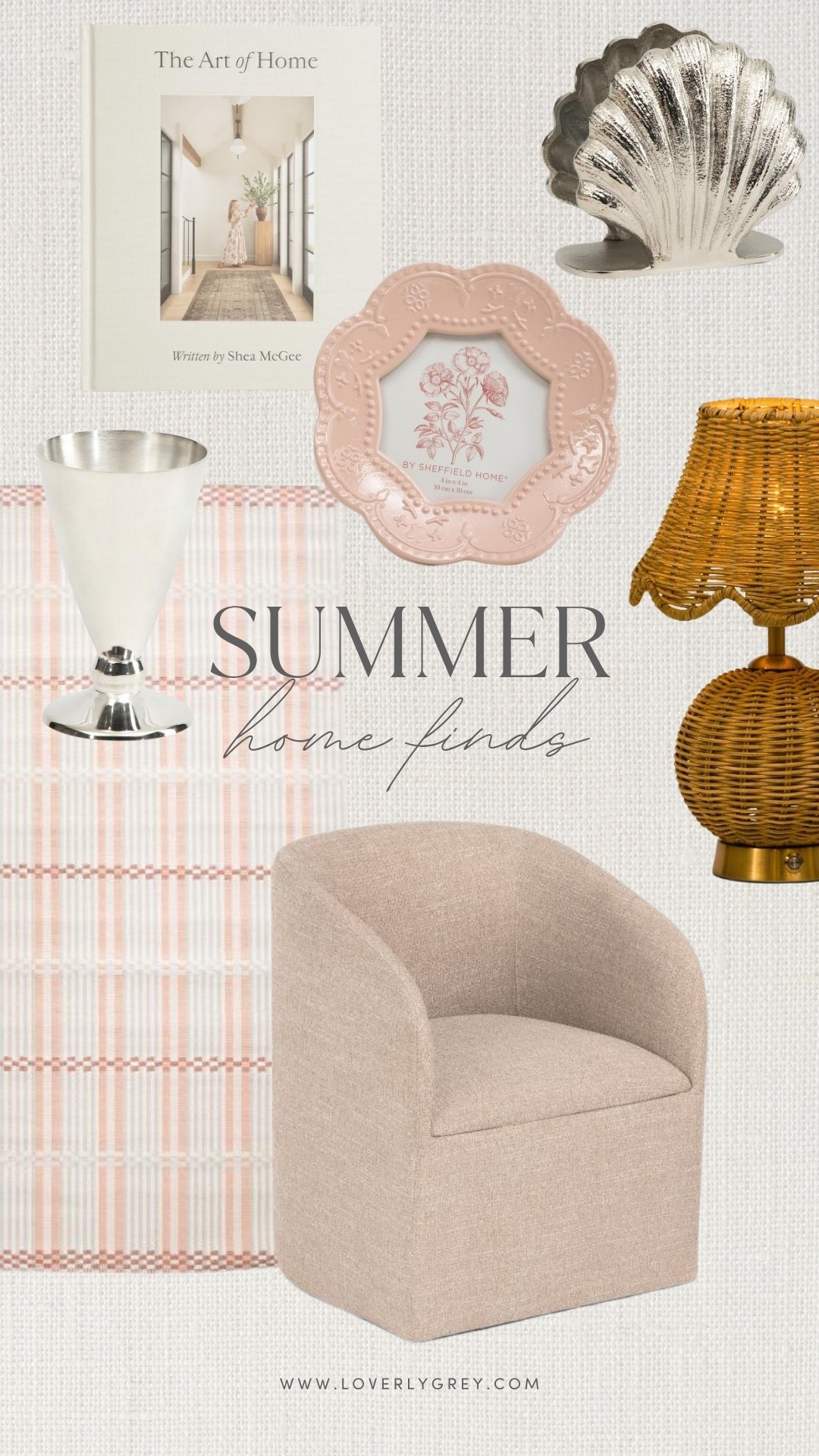 Give your space a cozy, timeless upgrade with these gorgeous vintage-inspired Amazon home staples! This classic cream barrel chair and plaid rug combo makes it so easy to style a beautiful corner. Loverly grey, Amazon home, traditional home decor, summer style finds, neutral barrel chair

#LTKHome #LTKSeasonal #LTKdayinmylife