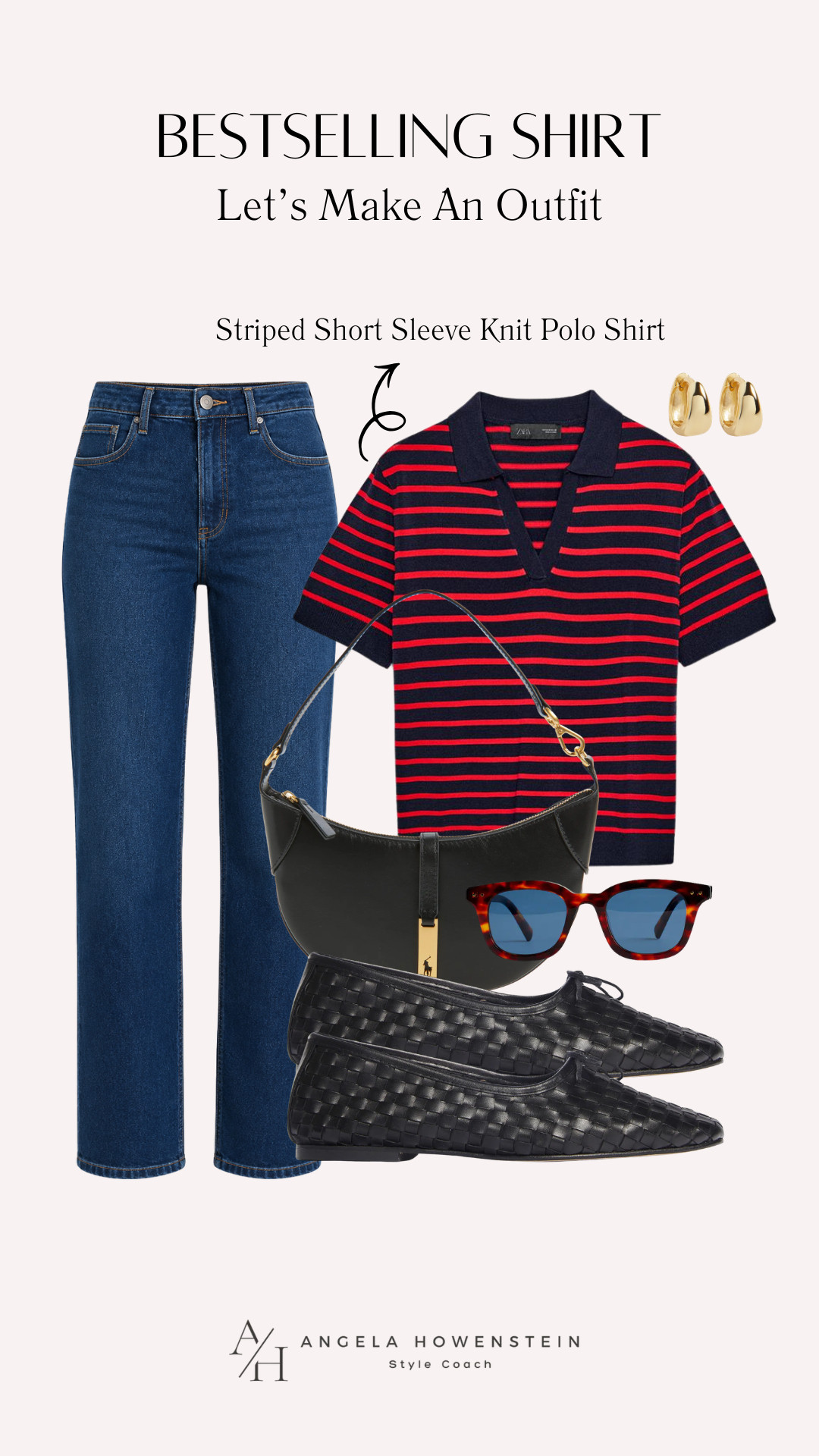 This striped knit polo is one of my bestselling tops for a reason! The polished collar and comfortable knit make it easy to dress up or down. I paired it with straight-leg jeans, woven flats, a sleek shoulder bag, and gold hoops for an effortlessly chic everyday look.

👩‍💻 LTK PRO TIPS
❤️ Heart = Support my posts ;-)
🔖 Save = Get sale & restock alerts for the things you love!
📋 Lists = Keep favorites organized (List ideas: Christmas, Birthdays, and Vacations!)
📲 Share = Send lists and products to a friend (or your daughters like me).
💬 Comment = Ask me anything, and I'll answer. ;-) 

 #LTKootd #LTKSeasonal #LTKOver40