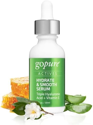 goPure Hyaluronic Acid Serum with Vitamin C - Natural-Glow Face Serum for Visually Healthy, Glowi... | Amazon (US)