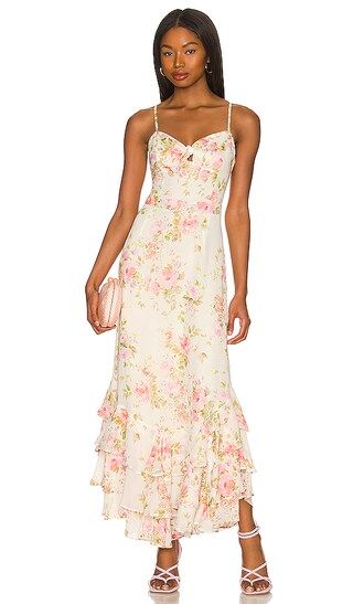 Carmela Dress in Flirty Floral Ivory Spring Gown Spring Maxi Dress Spring Dress Maxi Spring Dress | Revolve Clothing (Global)
