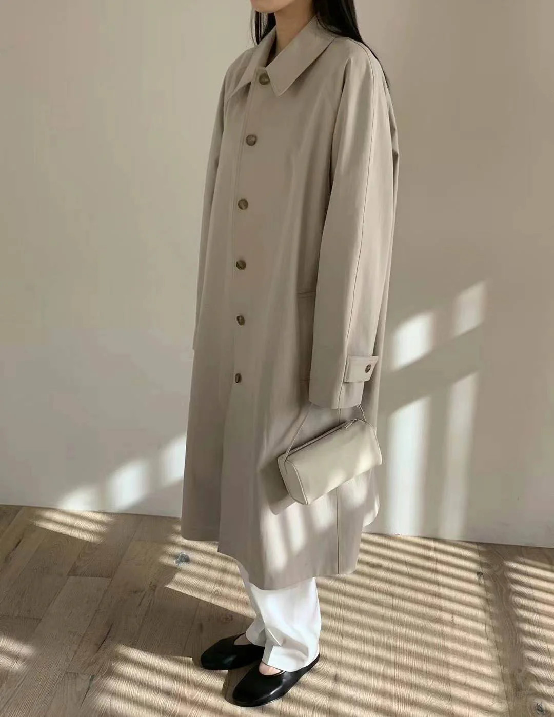 DEVON TRENCH BEIGE One Size / BEIGE | SANNA New York