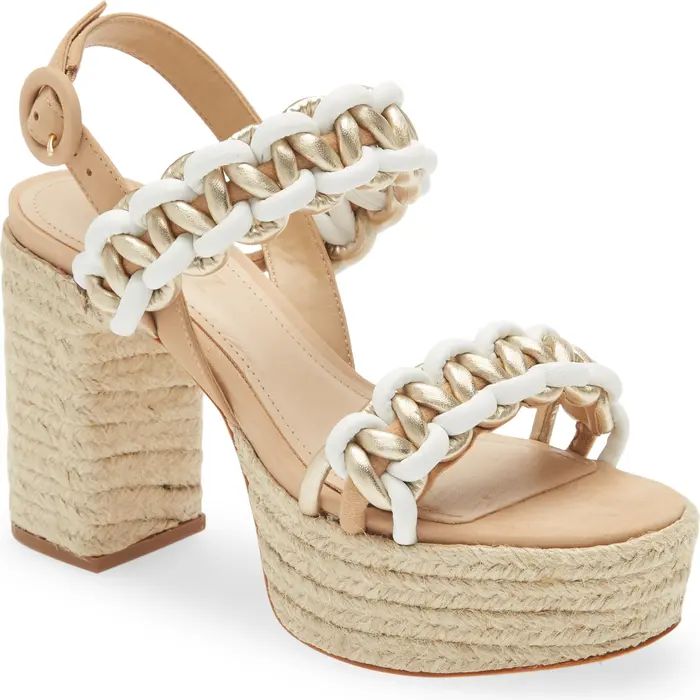 Schutz Juliet Woven Leather Platform Sandal | Nordstrom | Nordstrom