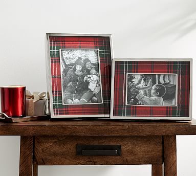 Lynbrook Plaid Picture Frames - Red | Pottery Barn (US)