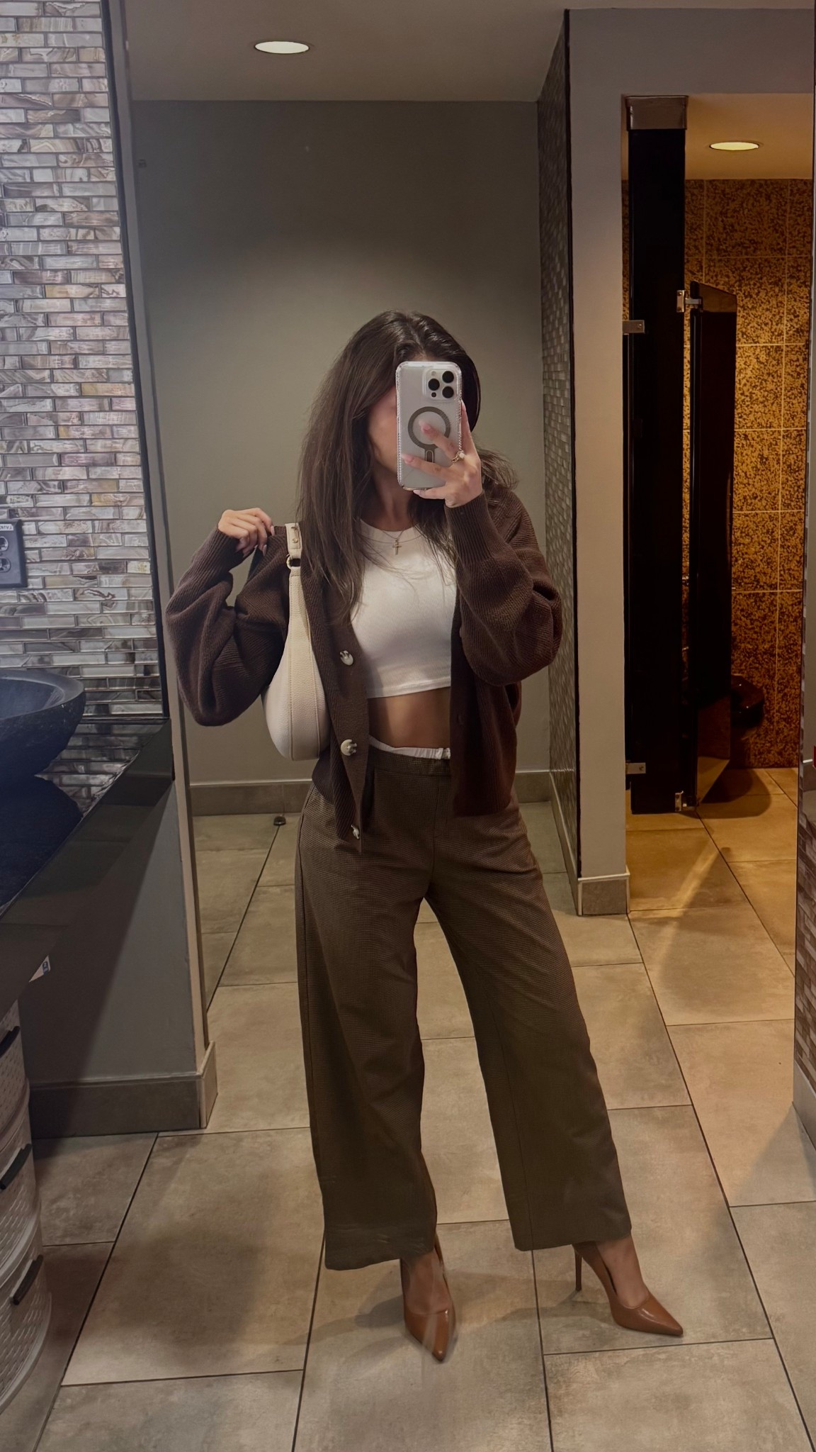 Fall transitional semi casual date night outfit 🤎 

#LTKStyleTip #LTKPetite #LTKSeasonal