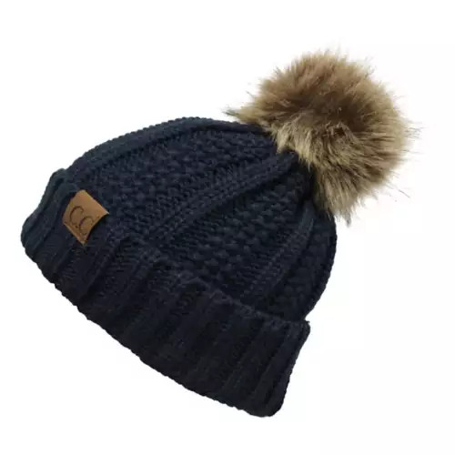 Women's C.C Sherpa Lined Pom Beanie | Scheels