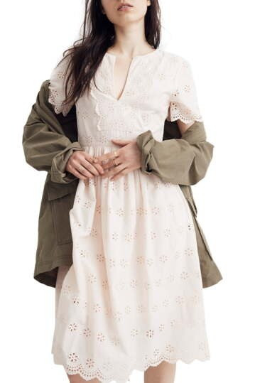 Madewell | Scallop Eyelet Dress | Nordstrom Rack | Nordstrom Rack