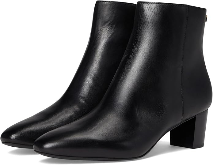 Lauren Ralph Lauren Demi Burnished Leather Bootie | Amazon (US)