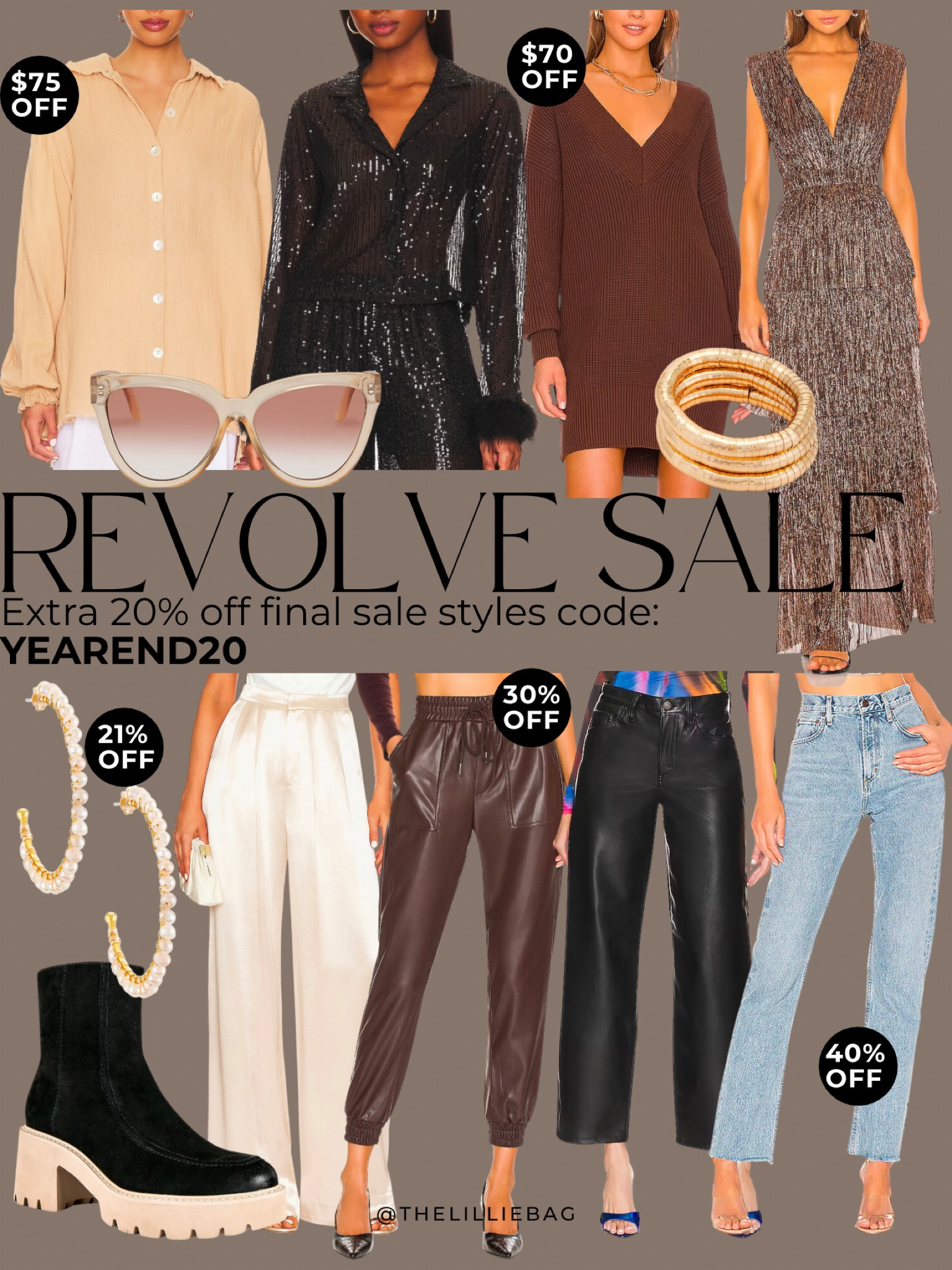 REVOLVE Sale! And an extra 20% off final sale styles using code: YEAREND20

Jeans. Boots. Chelsea boots. New Year’s Eve. 

#LTKsalealert #LTKstyletip #LTKfindsunder100