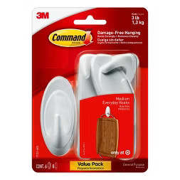 Command Medium Sized Designer Hooks Value Pack White | Target