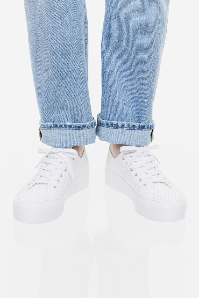 Crochet-look Platform Sneakers | H&M (US + CA)