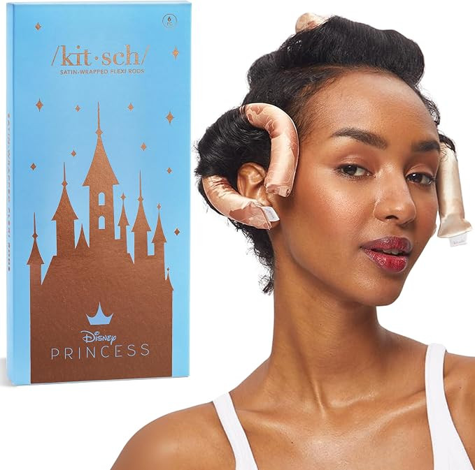 Kitsch Satin Heatless Curling Rod - Jumbo Flexi Rod for Overnight Curls, Soft Hair Curlers to Sle... | Amazon (UK)