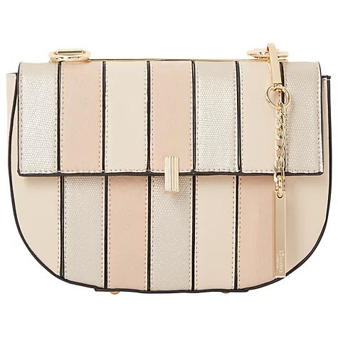 Dune Ellen Across Body Saddle Bag,&nbsp;Cream | John Lewis UK