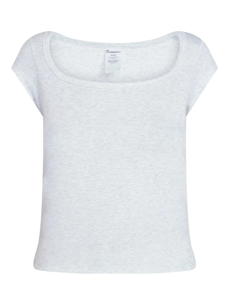 No Boundaries Cloud Core Sleep Scoop Neck Tee, Women's Sizes XXS-3X | Walmart (US)