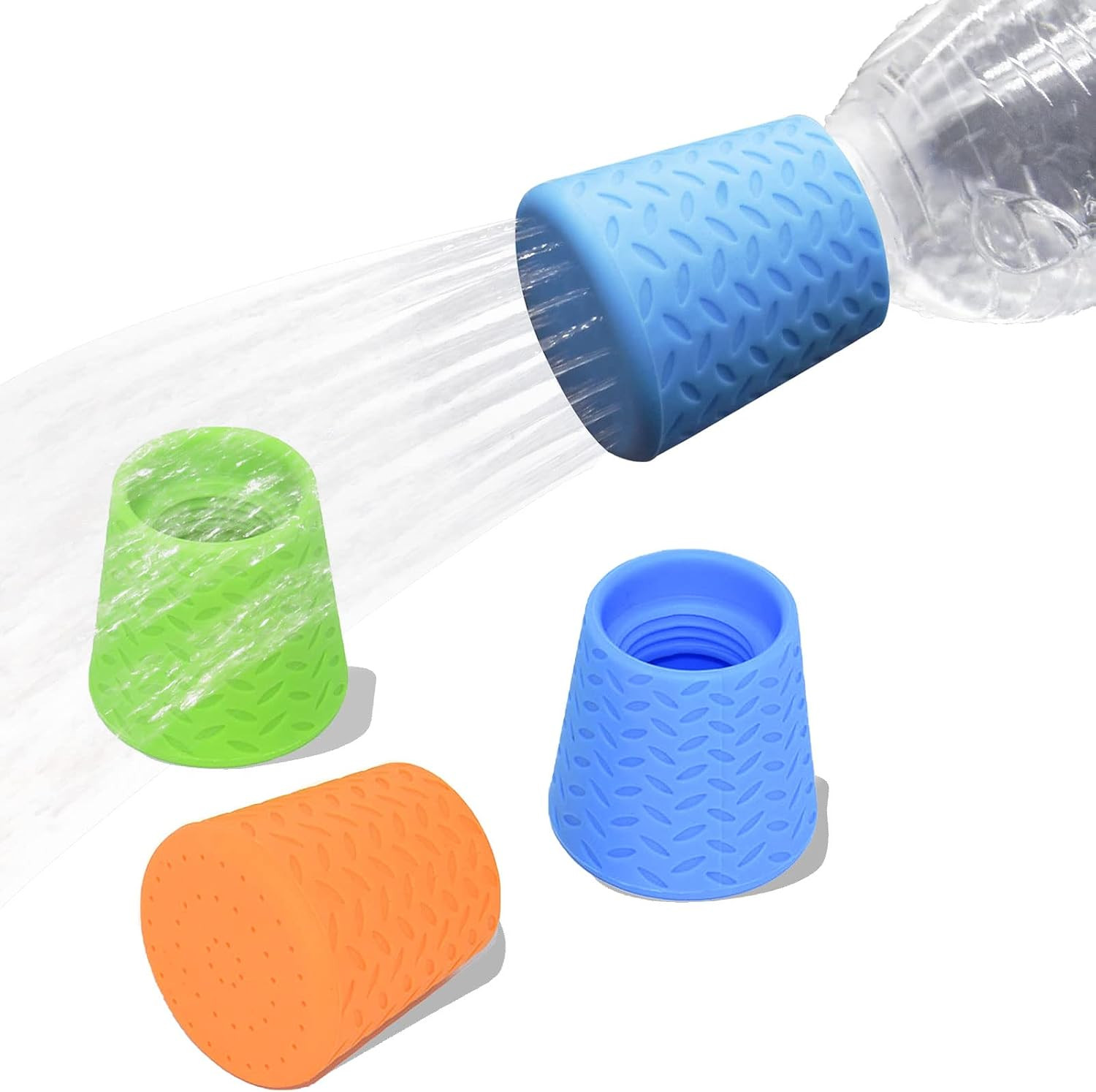 3 Pieces Portable Outdoor Shower for Dogs,Portable Shower Head,Bottle Attachment for Portable Outdoor Shower,Works with Most Plastic Water from 16 oz to 2 Liters (Blue,Green,Orange) | Amazon (US)