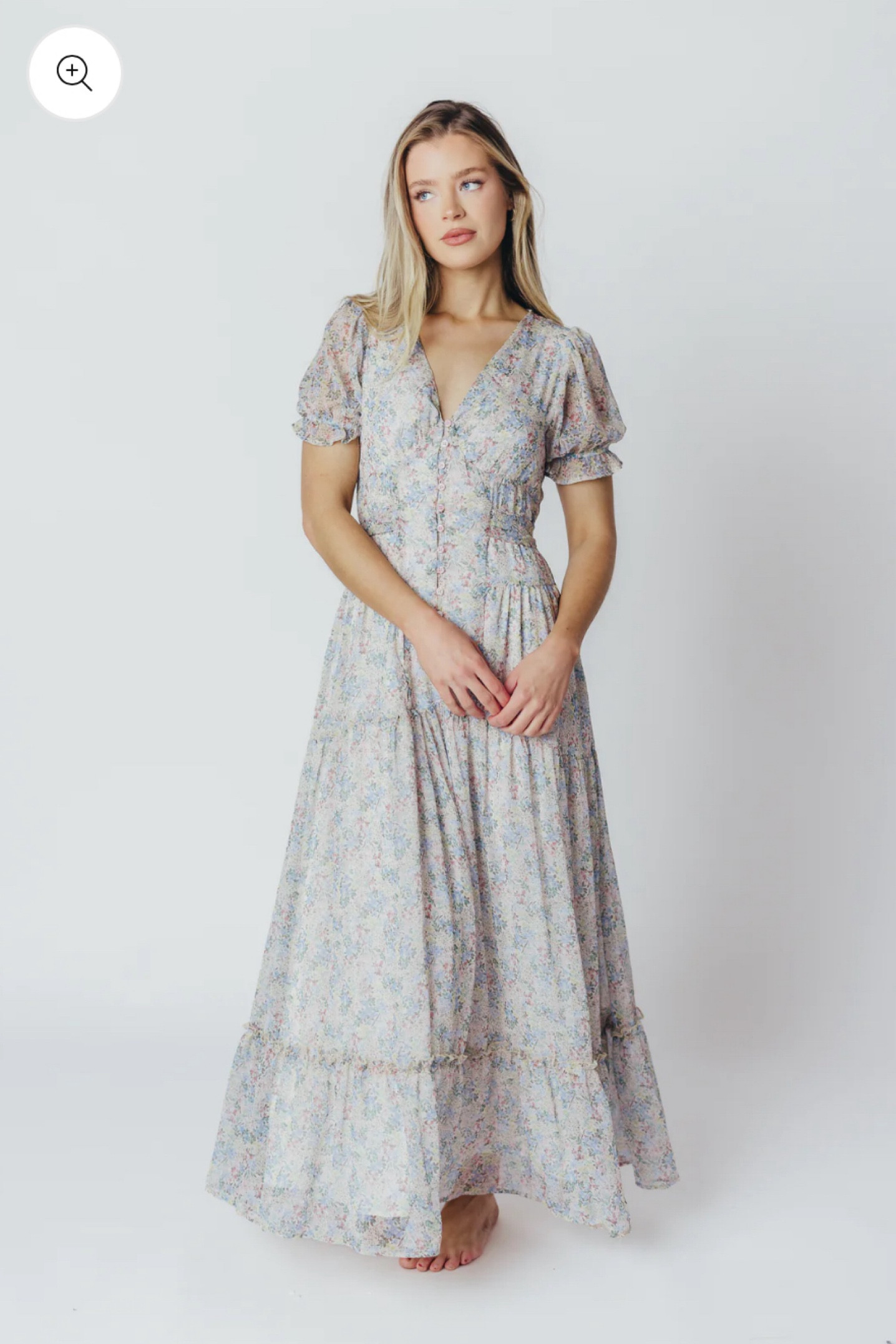 The perfect soft floral dress for family photo sessions! 

#LTKbump #LTKSeasonal #LTKfindsunder100