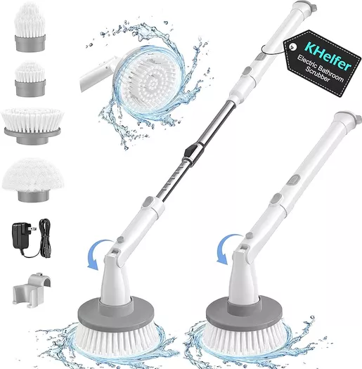 Sweepulire Electric Spin Scrubber, Electric Bathroom Scrubber with