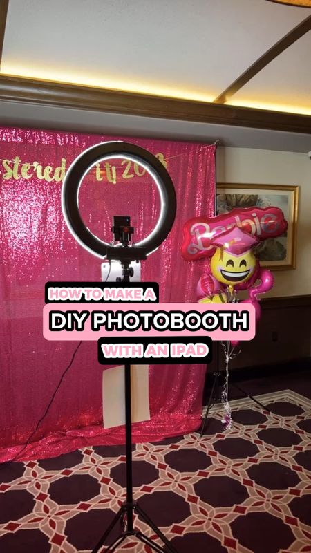 I made a DIY photo booth for my graduation party and it was a huge hit with all of my guests! 👩🏾‍🎓💖✨

I basically got everything on Amazon, and it was really easy to set up. Here is what I used :

💖 pink sequin backdrop
💖 8 x 10 backdrop stand
💖 ring light and light stand
💖 iPad holder that attaches to the light stand

This is great for parties and weddings. I might just do this for a future holiday party 🤔🎄🎁✨.

#LTKSeasonal #LTKHoliday #LTKVideo