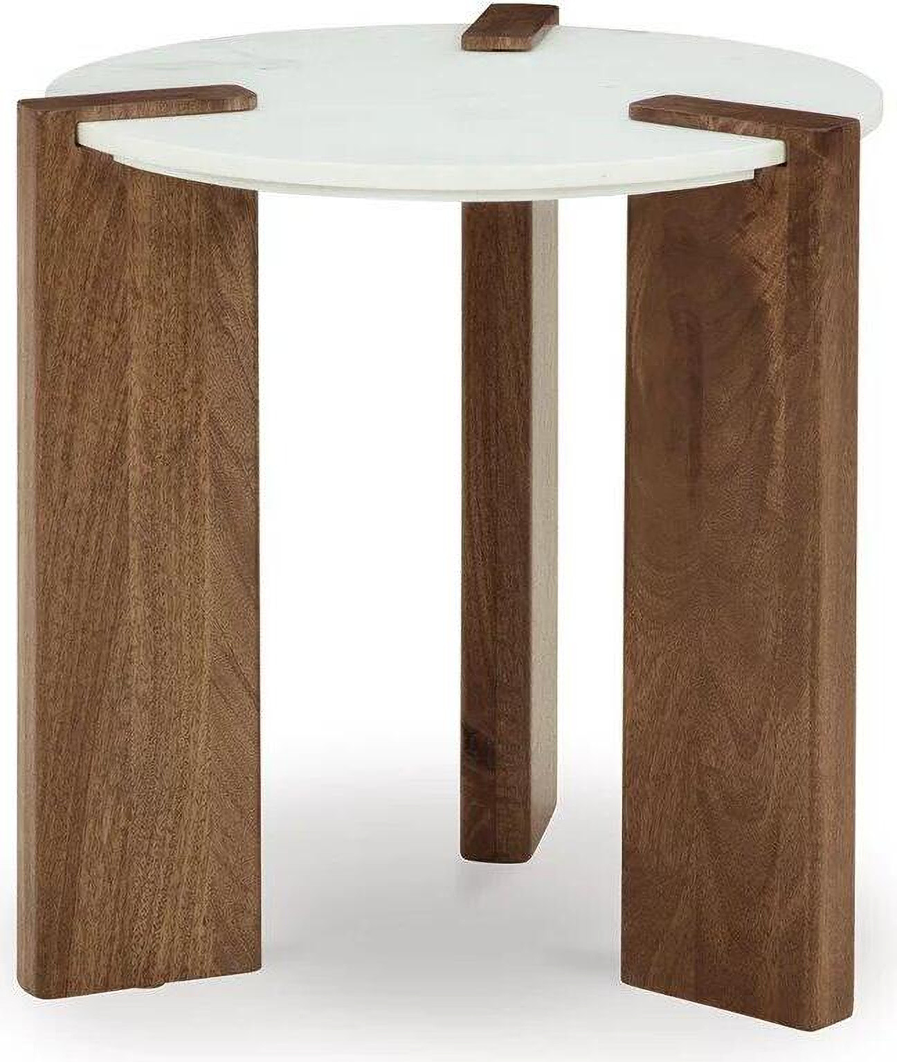 Isanti End Table In White and Brown | 1stopbedrooms