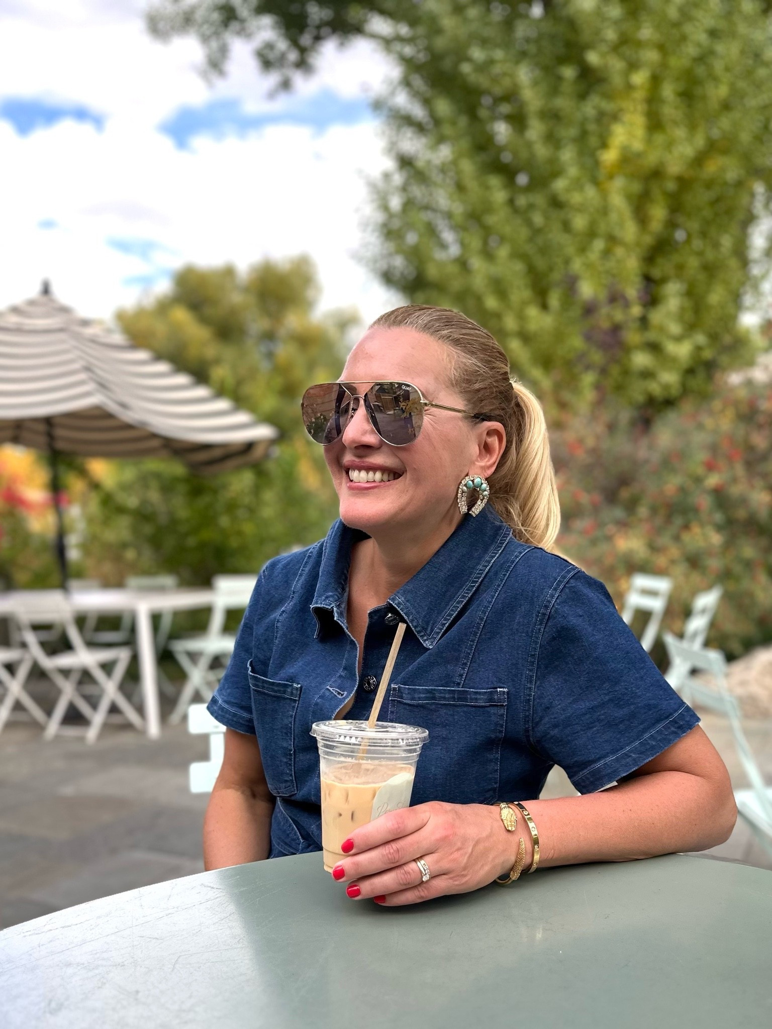Gold jewelry for fall

Accessories:
Earrings, bracelets, sunglasses

#LTKSeasonal #LTKOver40 #LTKTravel #LTKgrwm #LTKootd #LTKMidsize #LTKU #LTKWorkwear