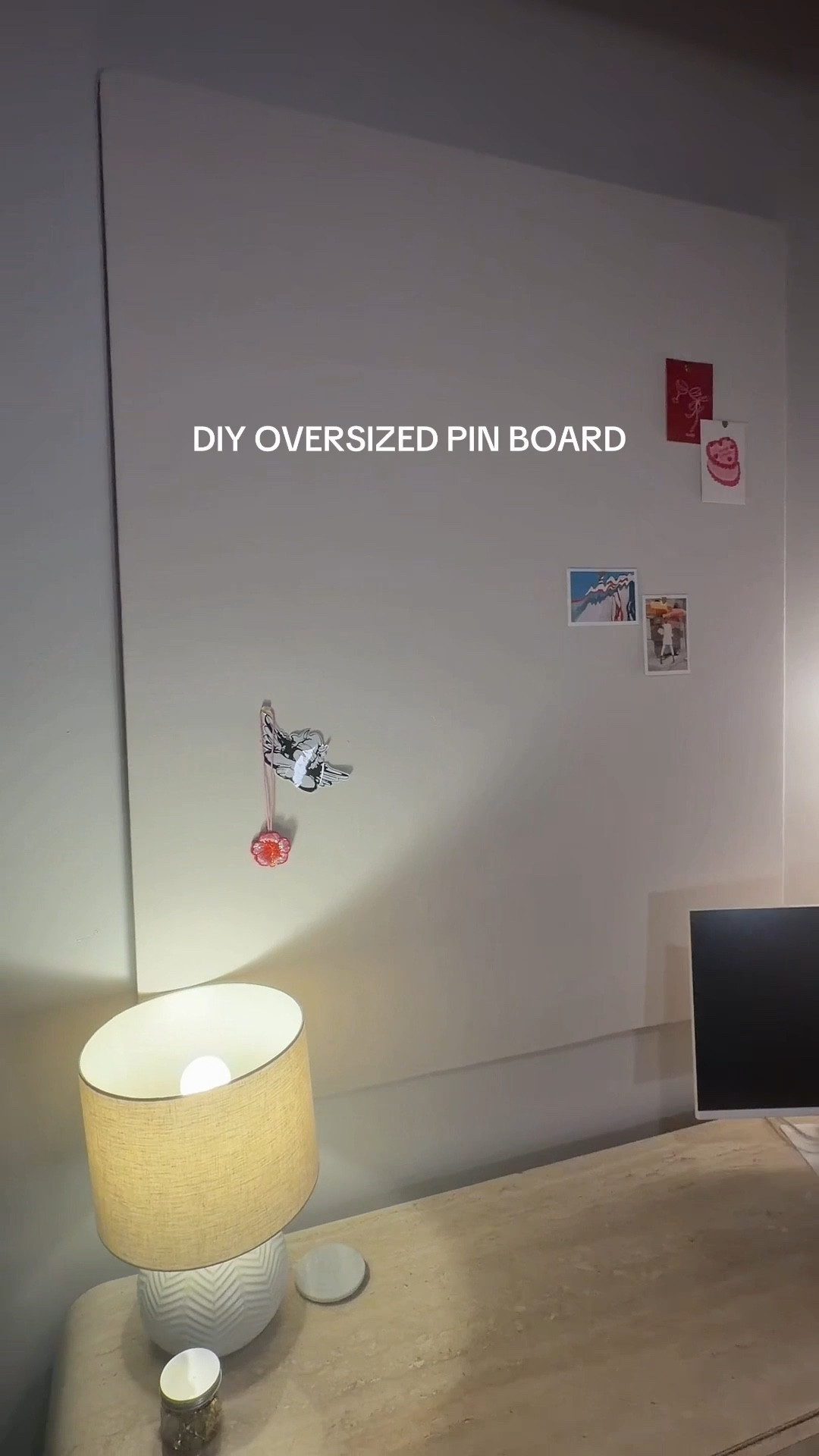 everything I used to make this oversized pin board!! 