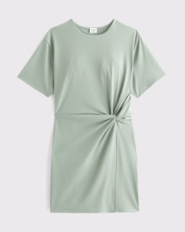 Side-Knot Knit Mini Dress | Abercrombie & Fitch (US)